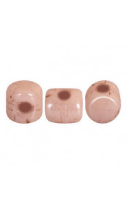 Les perles par Puca® Minos beads Opaque light rose ceramic look 03000/14494
